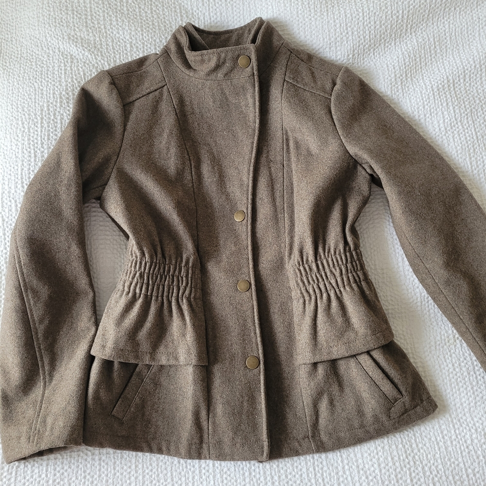 New York & Company Tan Utility Jacket